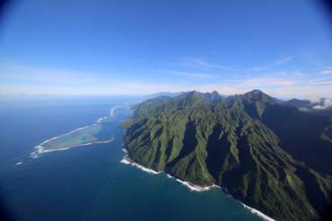 Tahiti iti cliffs